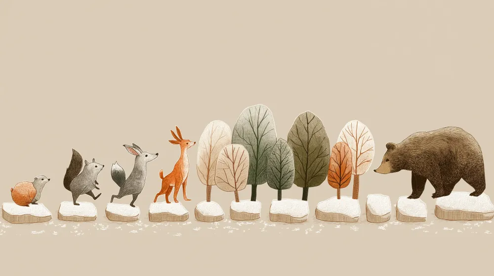 Papel de parede crianç | Passeio de animais na floresta