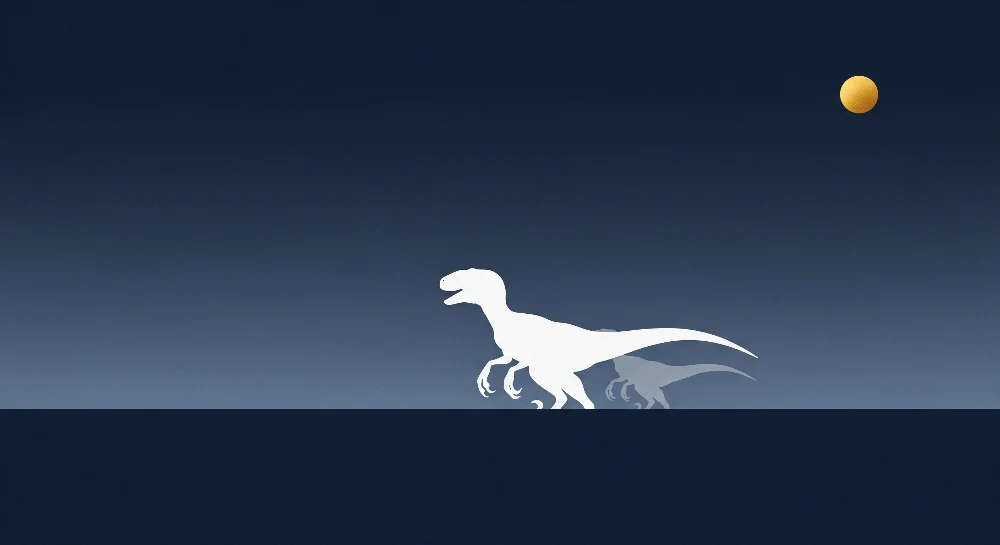 Papel de parede crianç | Silhuetas de dinossauros sob um céu estrelado