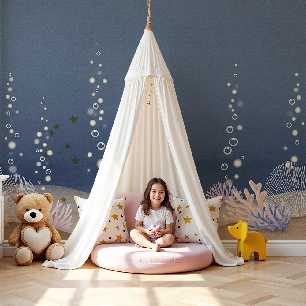 Papel de parede quarto bebê | Успокояващ подводен свят с корали и мехурчета