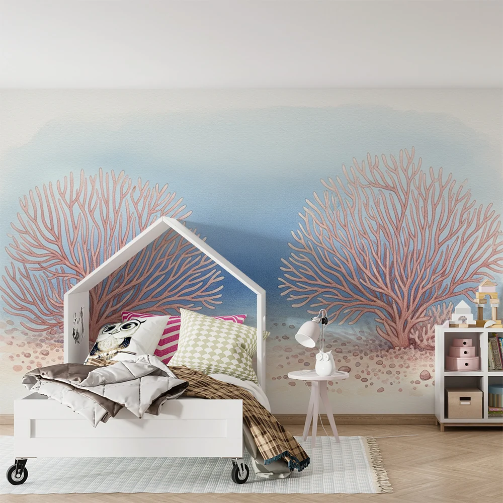 Papel de parede quarto bebê | Подводница с ярки корали