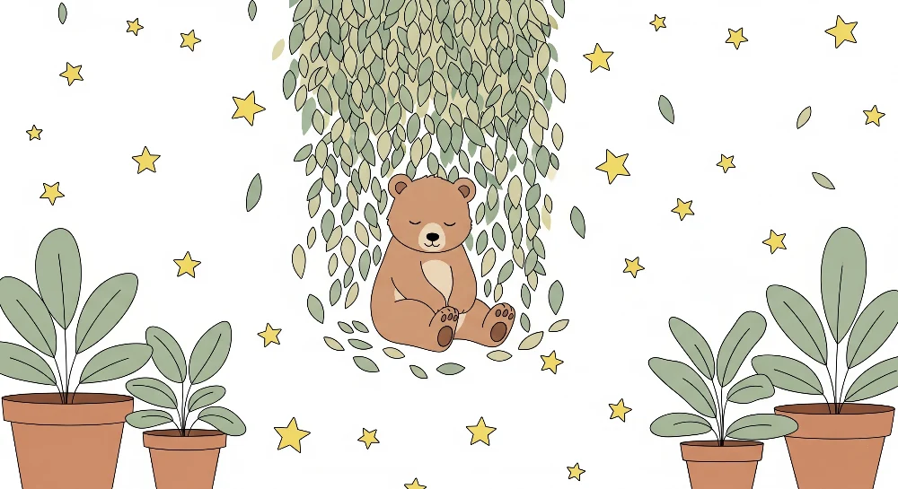 Papel de parede quarto bebê | Нашето спящо мече под звездите