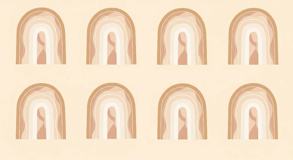 Papel de parede quarto bebê | Дъги в нюанси на жълто