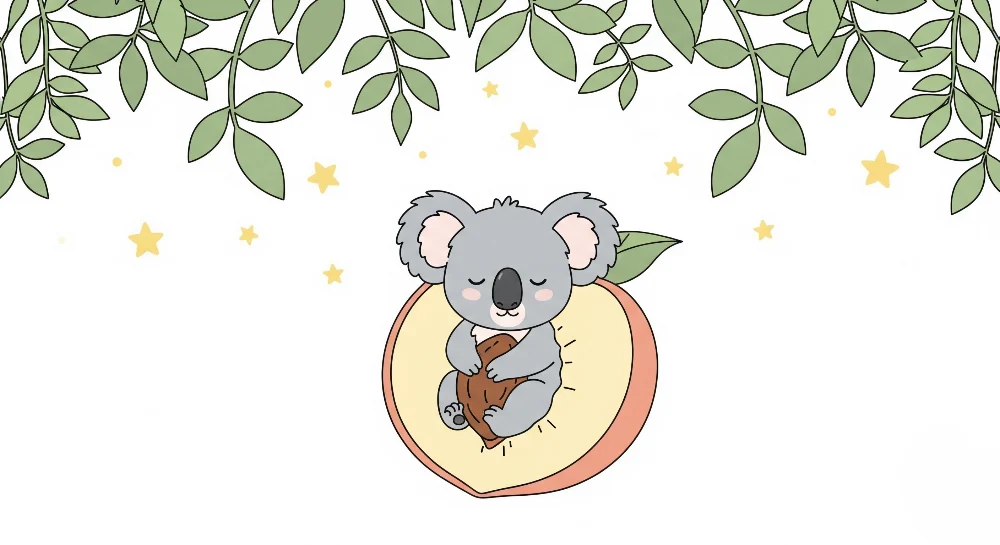 Papel de parede quarto bebê | Спяща кояла върху плод
