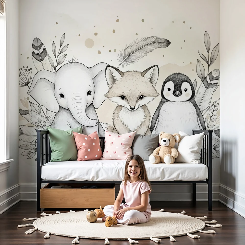 Papel de parede quarto bebê | Чаровни животни и нежна природа