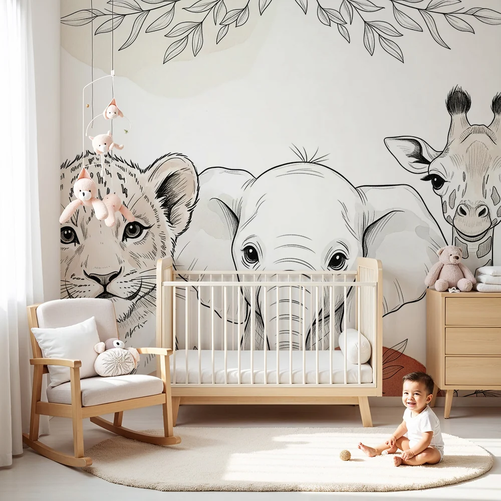 Papel de parede quarto bebê | Красиви животни от саваната