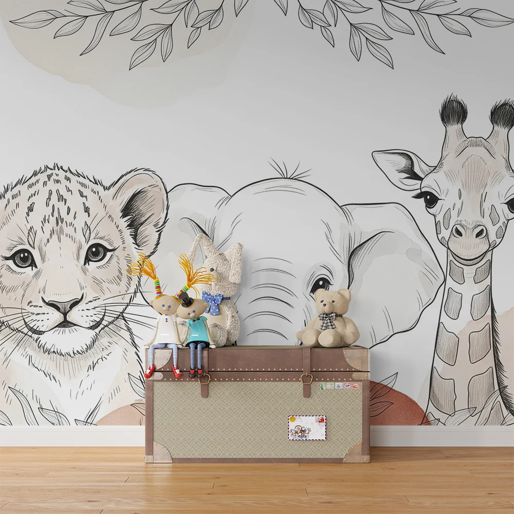 Papel de parede quarto bebê | Красиви животни от саваната