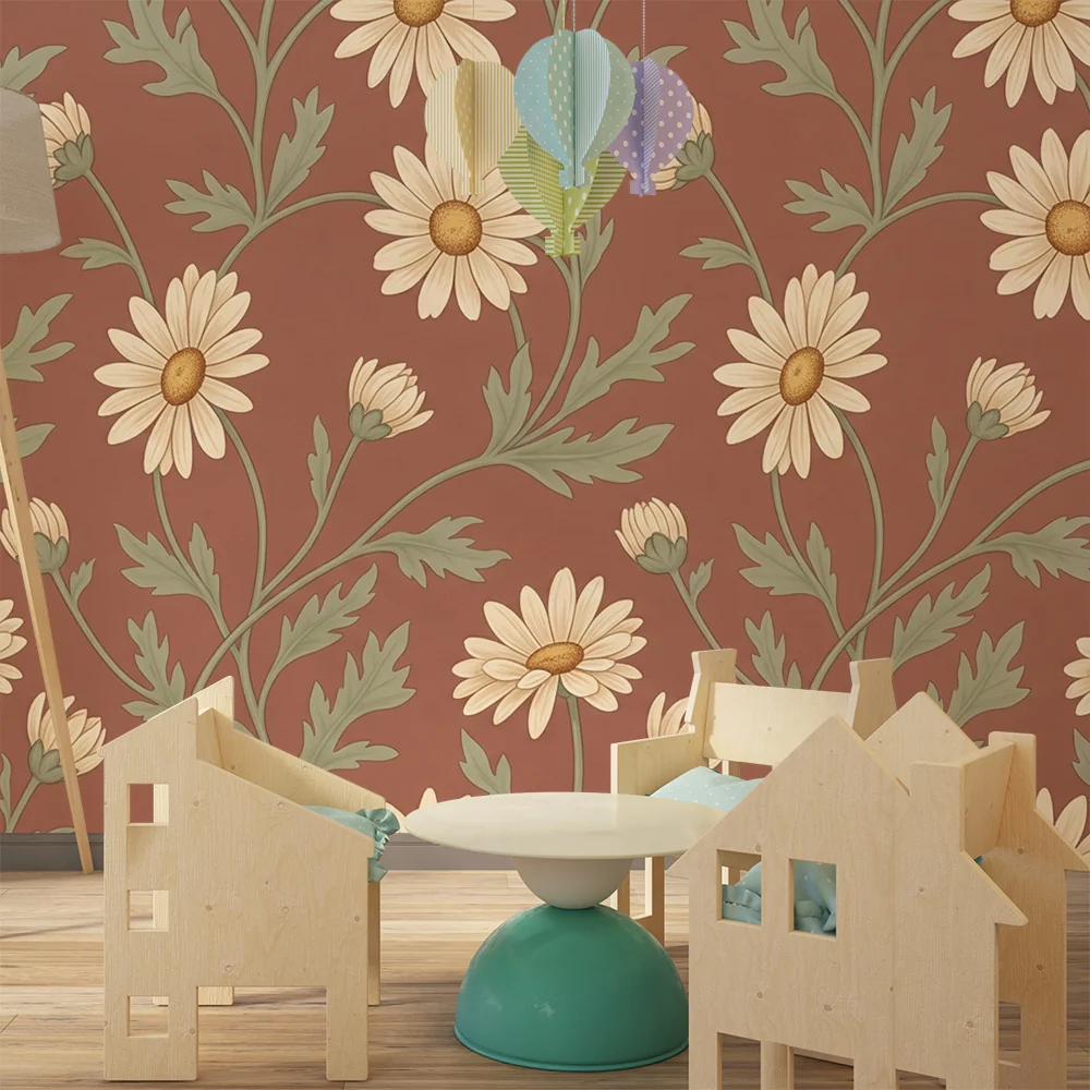 Papel de parede quarto bebê | Цветя от полето и пастелна нежност
