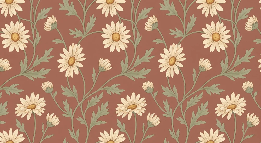Papel de parede quarto bebê | Цветя от полето и пастелна нежност