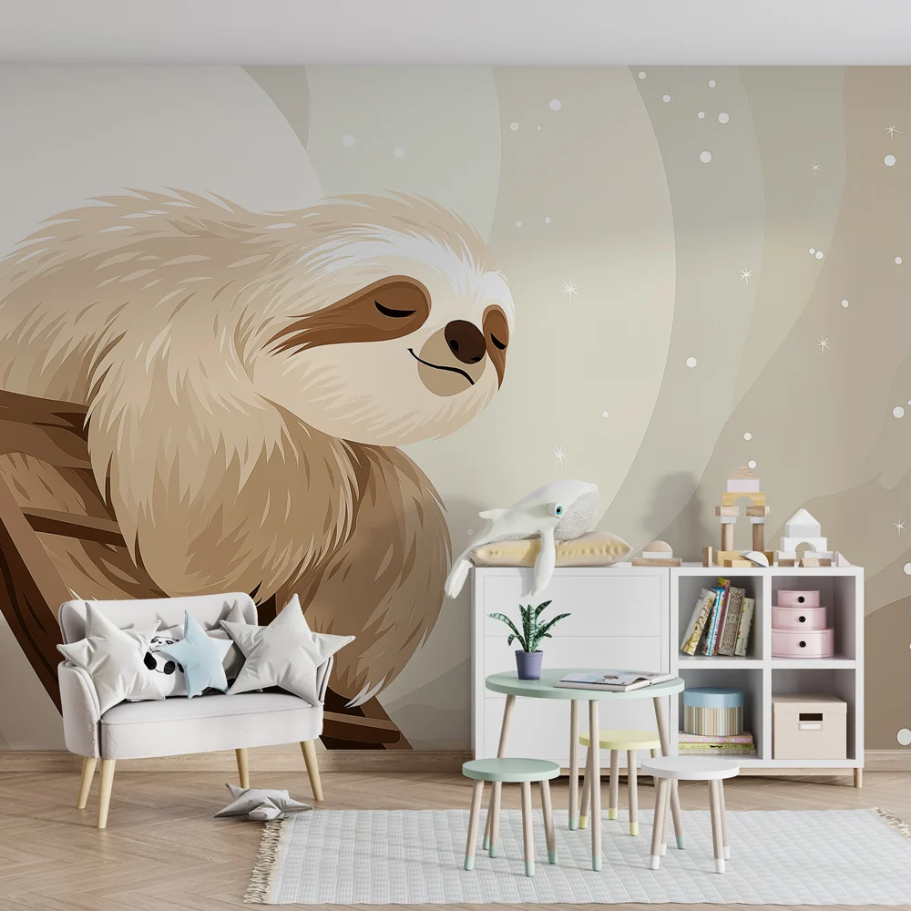 Papel de parede quarto bebê | Ленив и спокоен успокояващ пейзаж