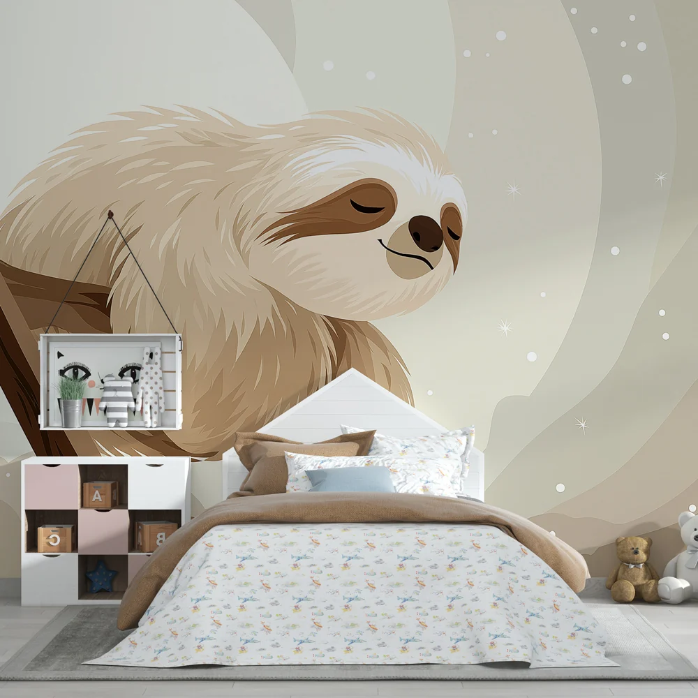 Papel de parede quarto bebê | Ленив и спокоен успокояващ пейзаж