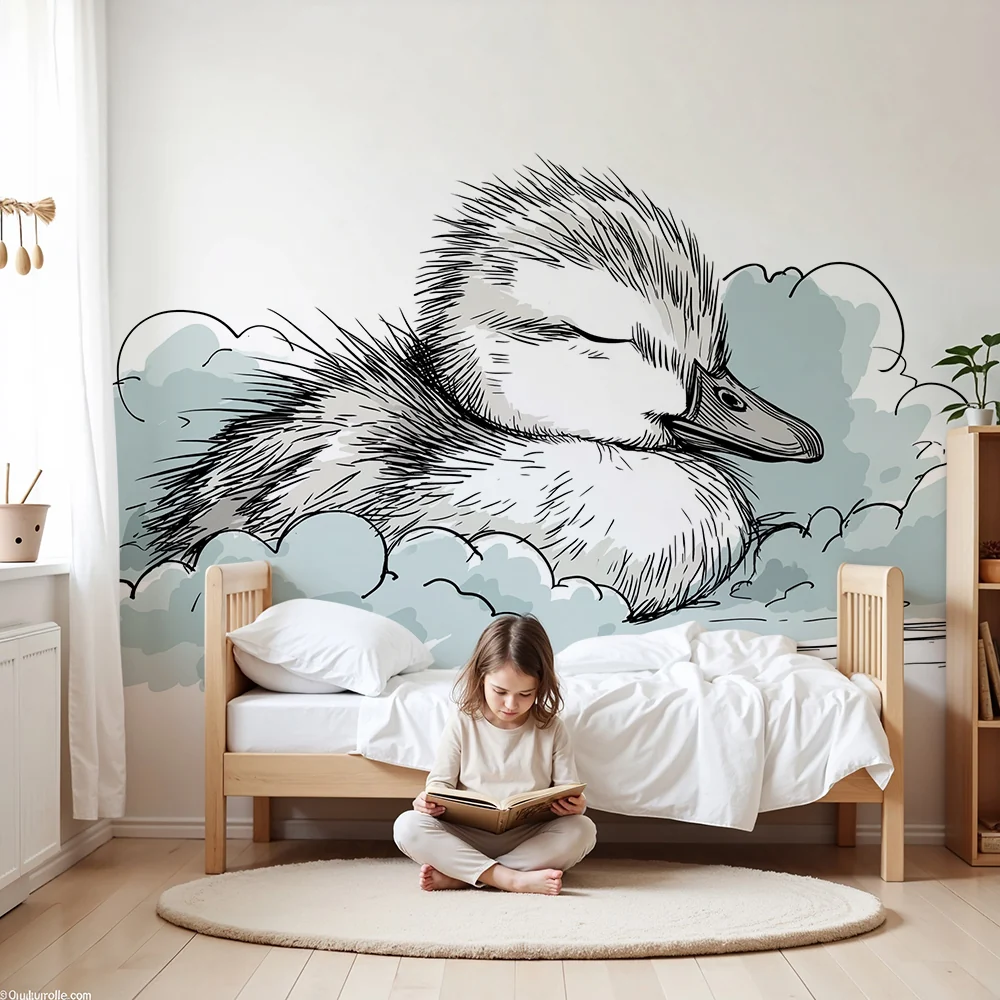 Papel de parede quarto bebê | Патицата на облак от нежност
