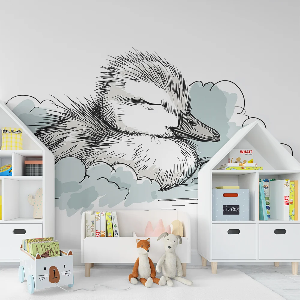 Papel de parede quarto bebê | Патицата на облак от нежност