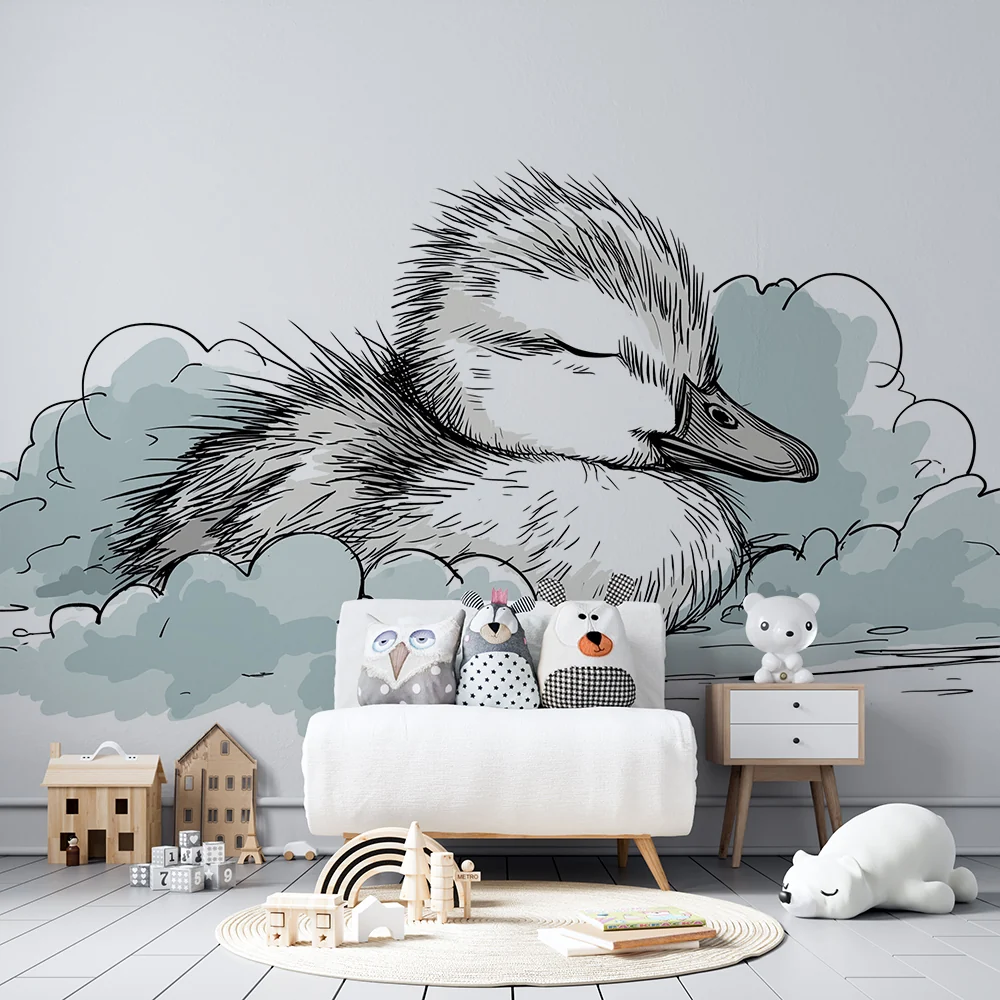 Papel de parede quarto bebê | Патицата на облак от нежност