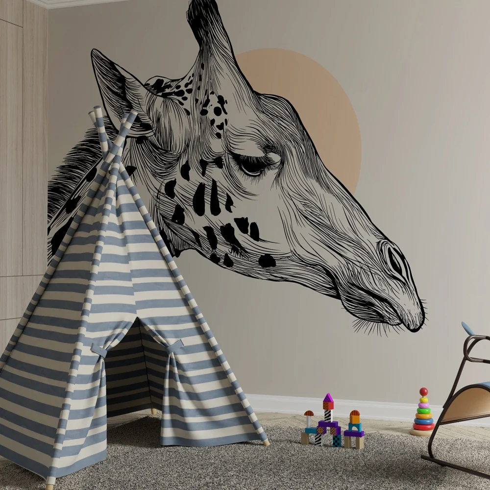Papel de parede quarto bebê | Елегантна гирафа