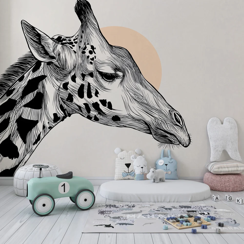 Papel de parede quarto bebê | Елегантна гирафа