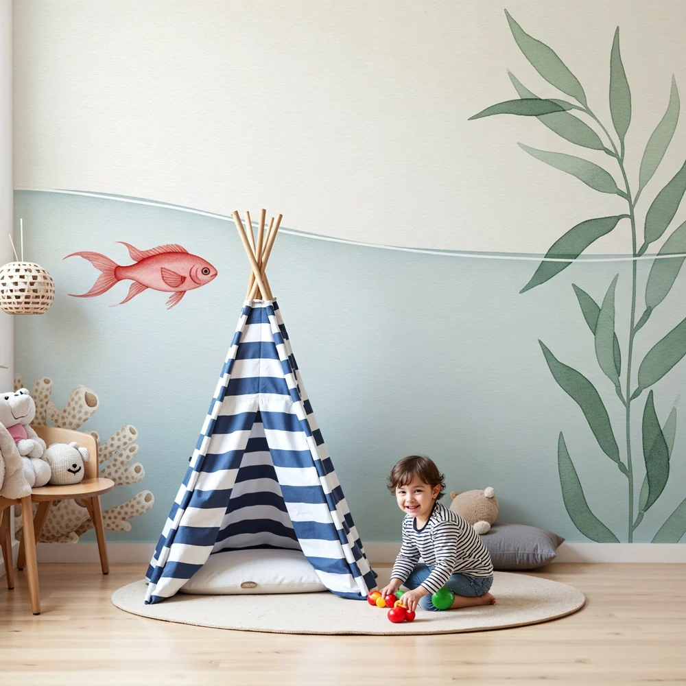 Papel de parede quarto bebê | Риби и корали под водата