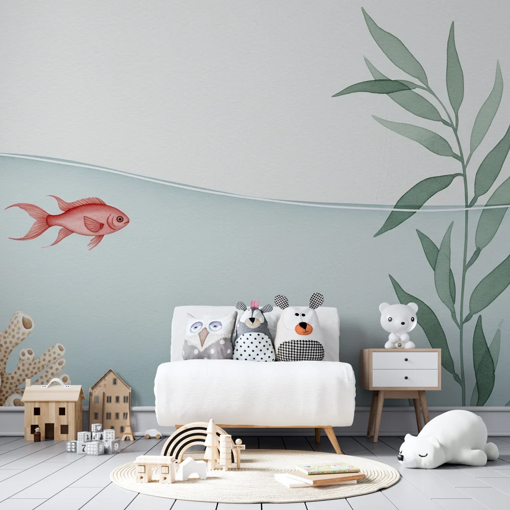 Papel de parede quarto bebê | Риби и корали под водата