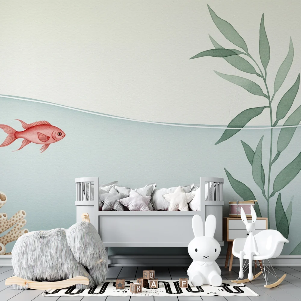 Papel de parede quarto bebê | Риби и корали под водата
