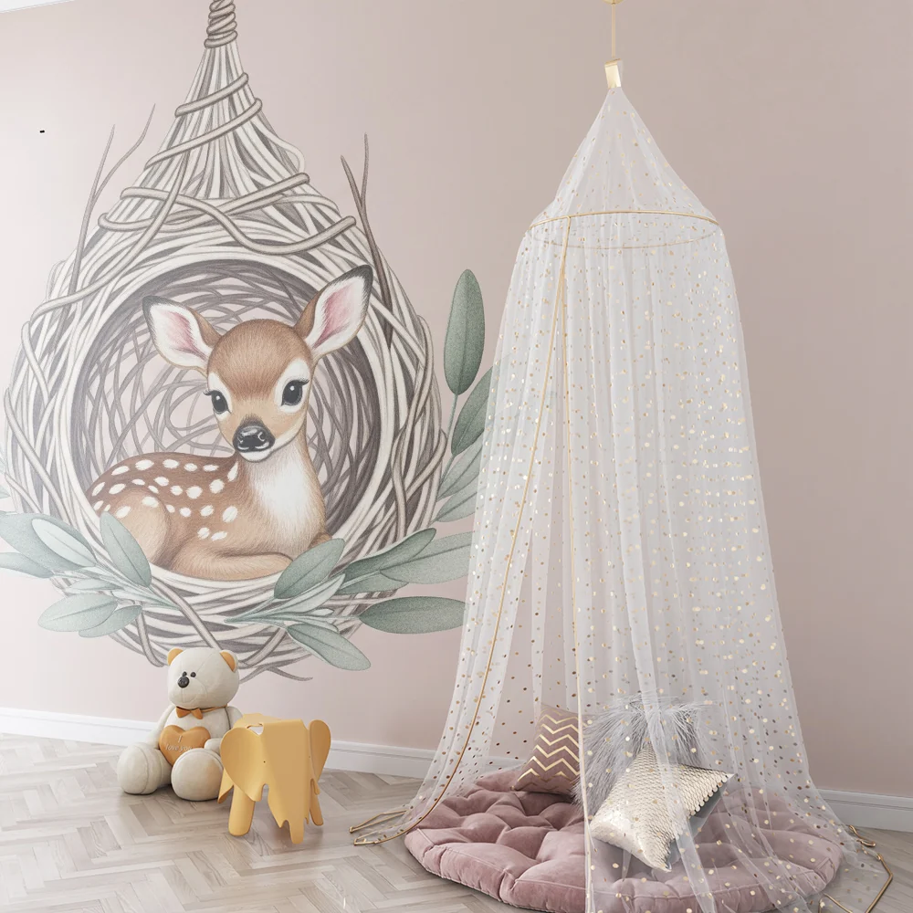 Papel de parede quarto bebê | Jelen v priyaten gnezdo