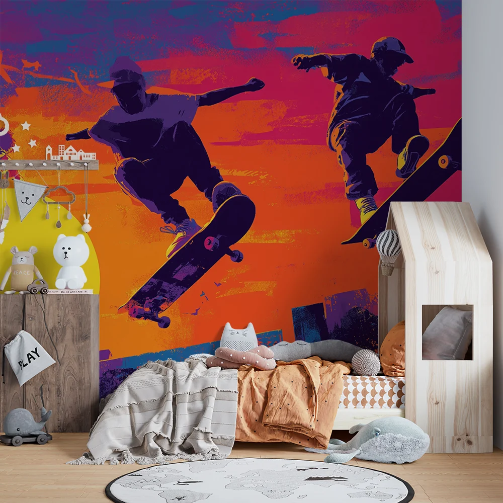 Papier peint skateboard | Градска енергия и креативност