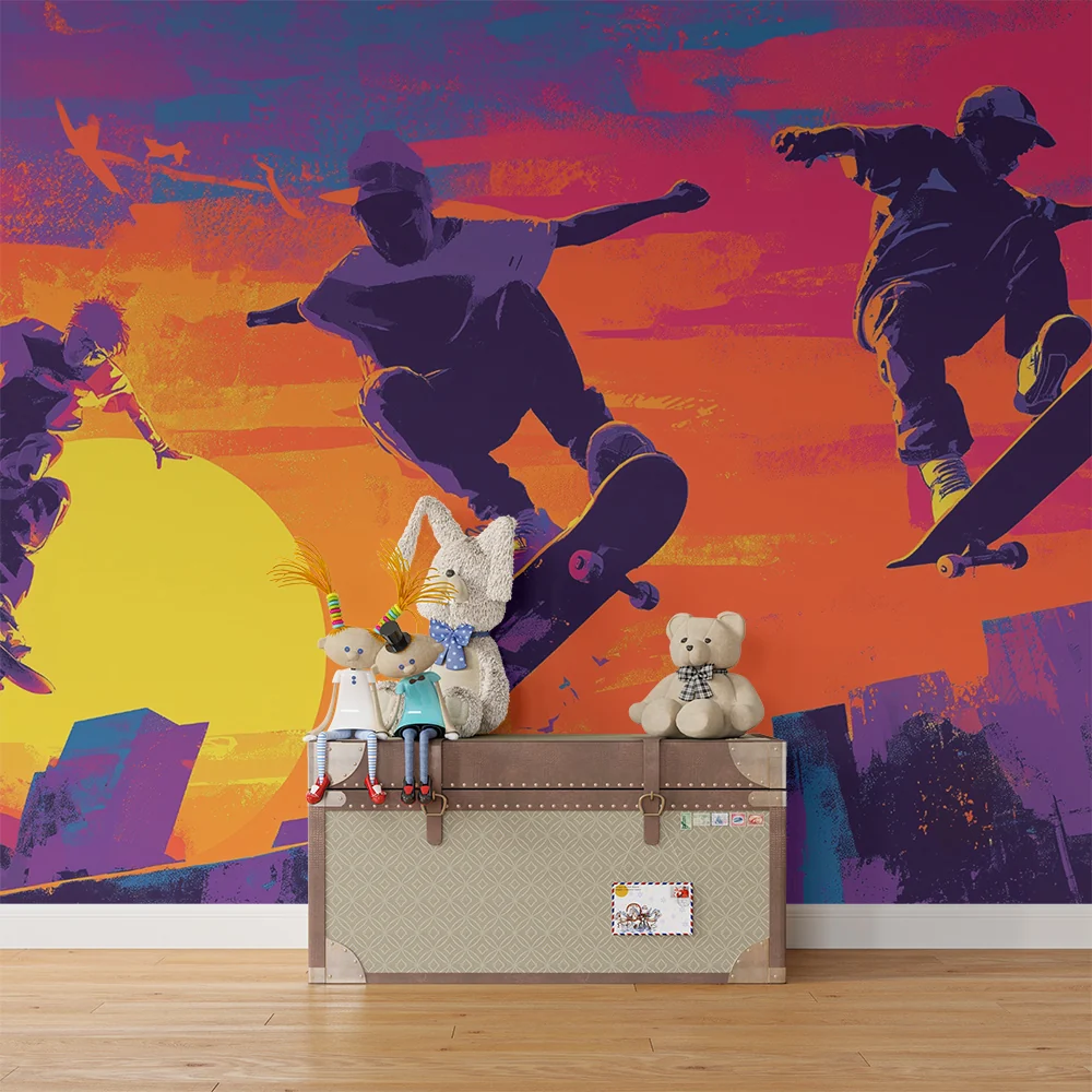 Papier peint skateboard | Градска енергия и креативност