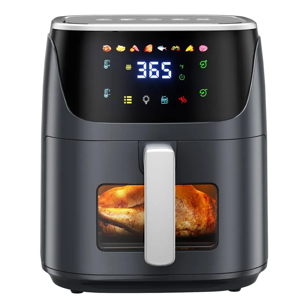 7.5L Фритюрник без масло, 1500 W, 8 предварителни програми, с прозрачен прозорец, LED сензорен екран, макс. 200°C Patbrela