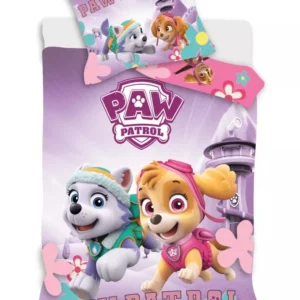 Детски спален комплект Paw Patrol, 2 части, 100% памук, 100х135 см