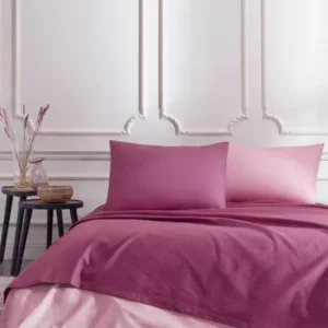 Двоен спален комплект «Pembe Colourist» с пике, 4 части, ранфорс