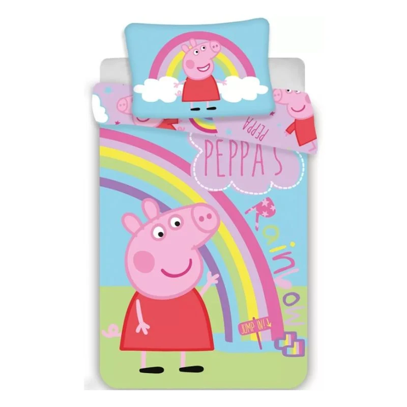 Детски спален комплект Peppa Pig, 2 части, 100х135 см