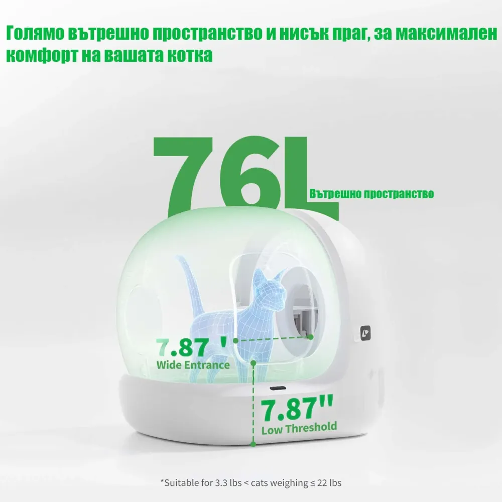 Самопочистваща се тоалетна за котки Petkit Pura Max 2