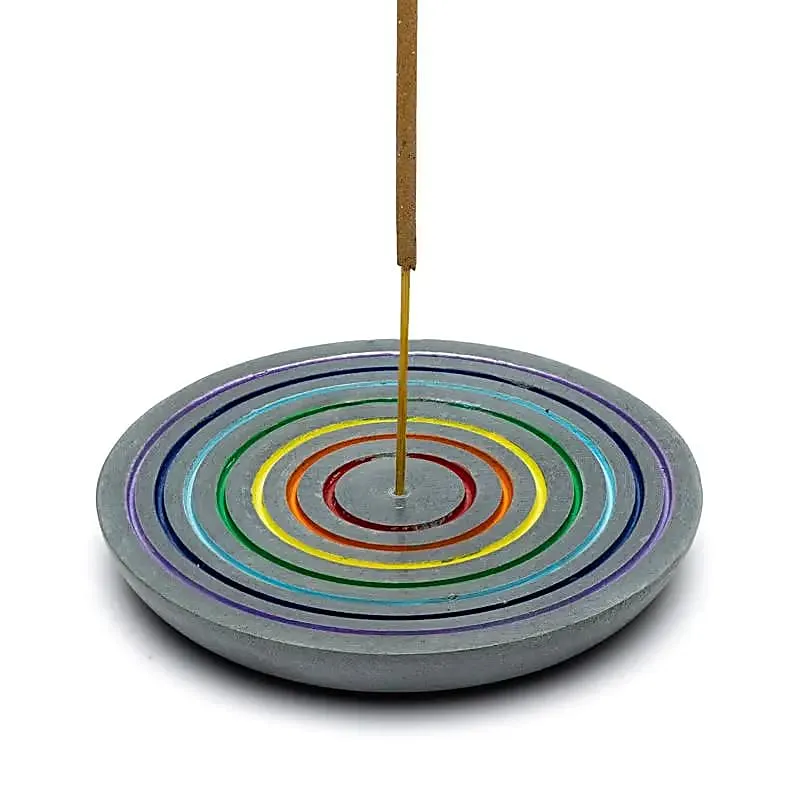 Поддръжка за изгаряне на ароматизирани пръчици от сапунен камък Rainbow