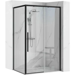 Душ кабина Rea Solar Black Mat 90x90