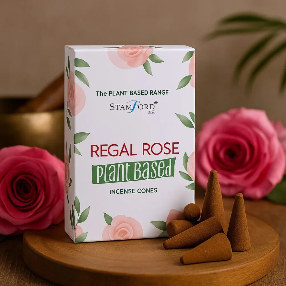 Конуси за тамян Regal Rose на растителна основа 12 конуса