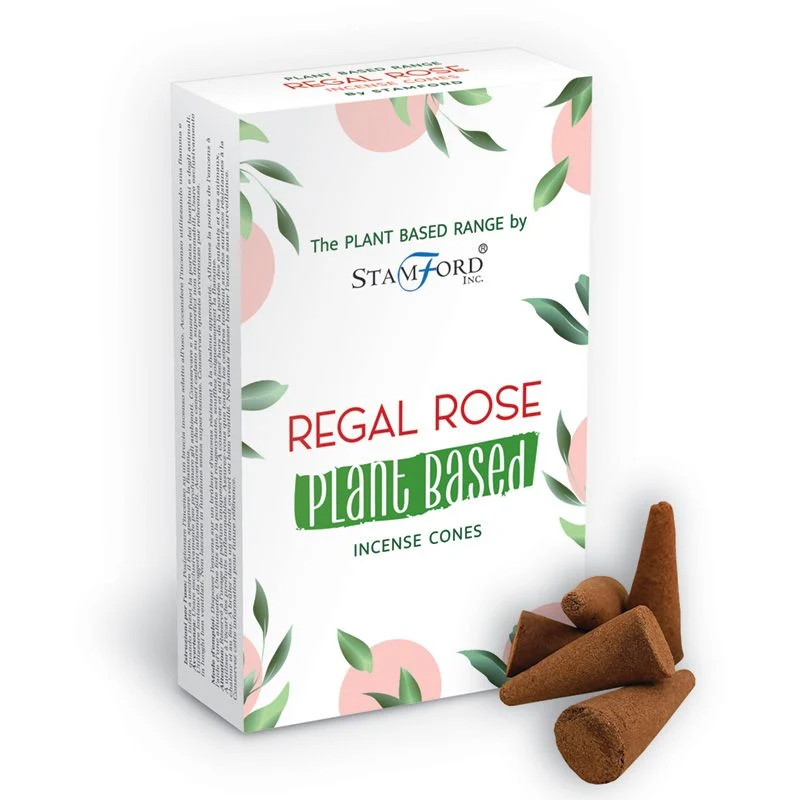 Конуси за тамян Regal Rose на растителна основа 12 конуса