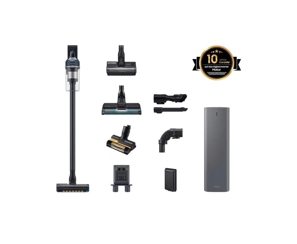 Безжична прахосмукачка със станция за почистване Samsung Jet 85 VS20C85G4PB/WD