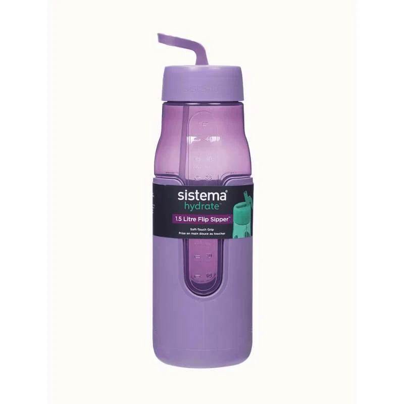 Sistema Flip Sipper Bottle Питейна бутилка - 1.5L - Мъглив лилав