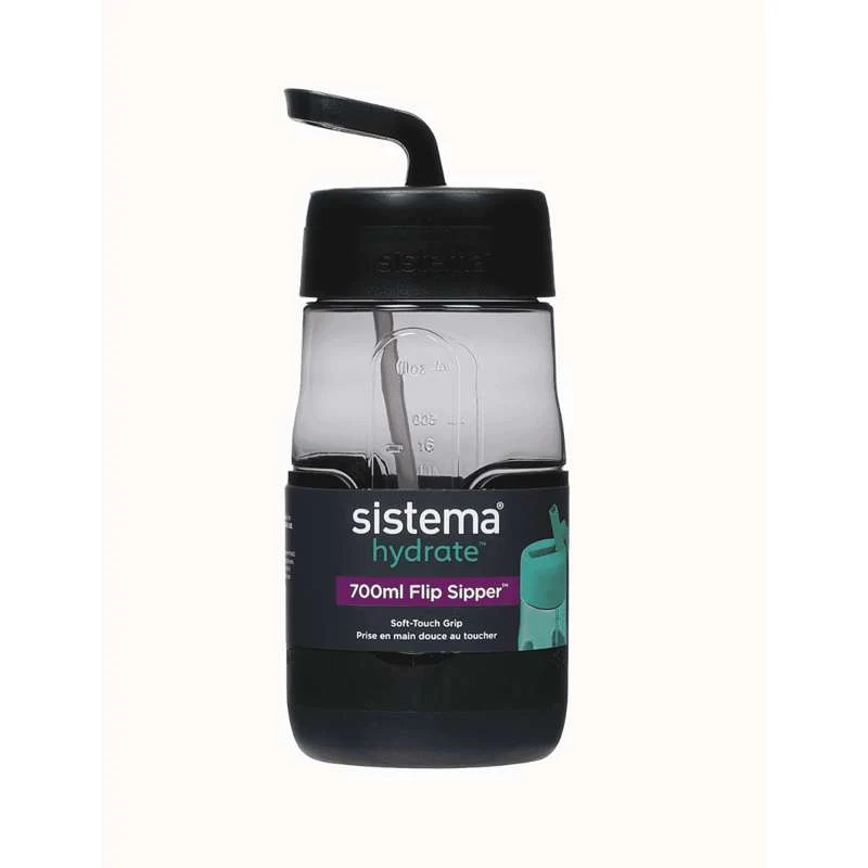 Sistema Flip Sipper Bottle Питейна бутилка - 700ml - Черен