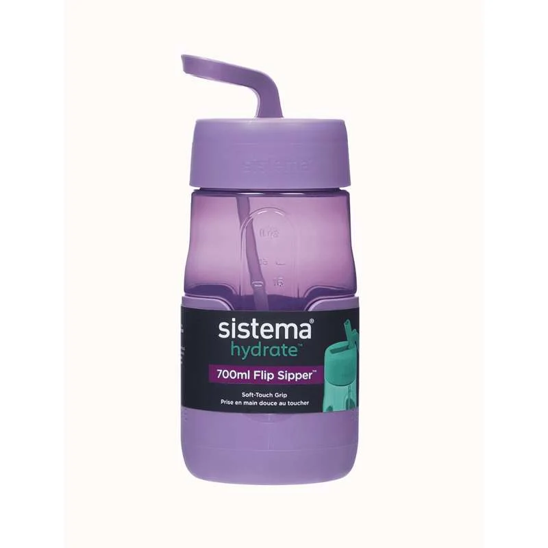 Sistema Flip Sipper Bottle Питейна бутилка - 700ml - Мистичен лилав