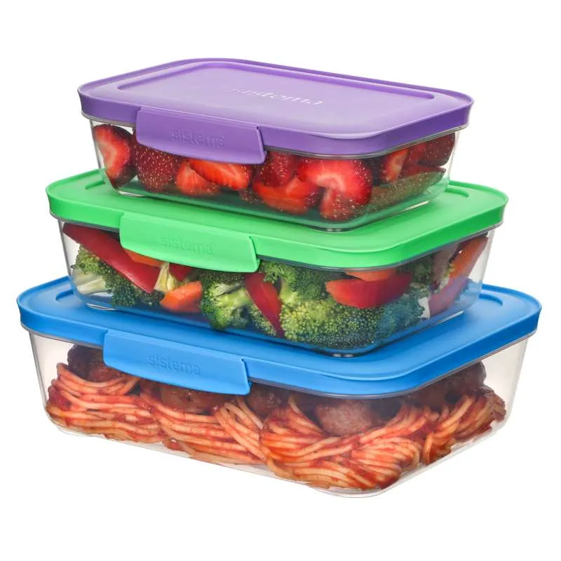 Sistema Съхранение на храна - Nest It - 3-Pack - Асорти цветове