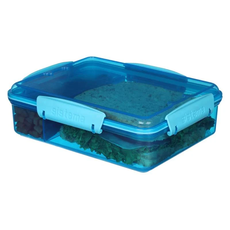 Sistema Кутия за обяд - Snack Attack Duo Lunch - 975ml - Синя