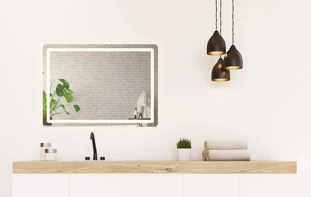 Огледало с осветление SQUARE 80х60 см.