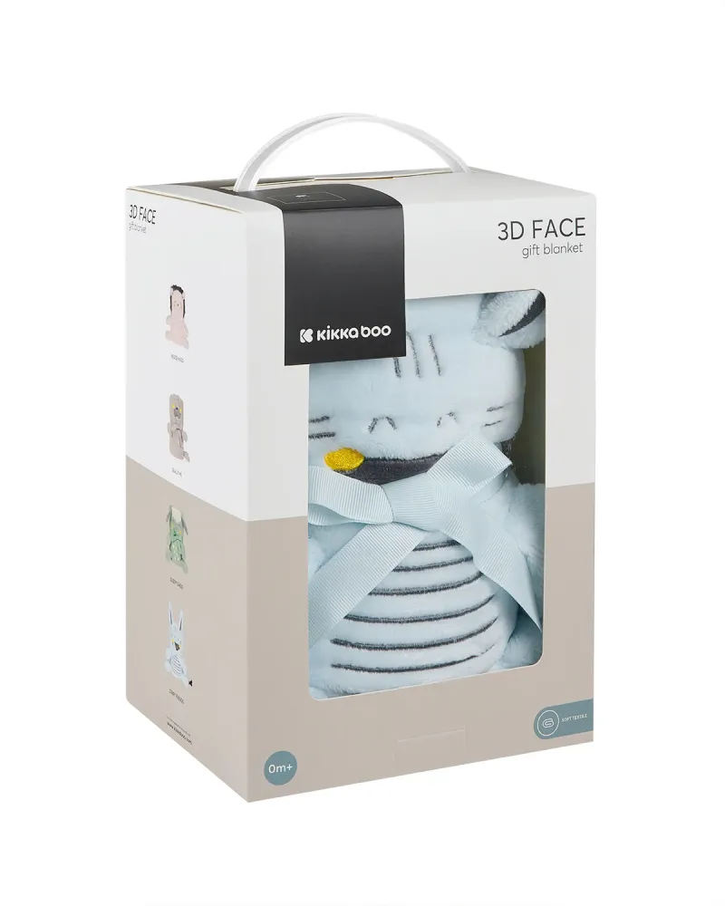 Бебешко одеяло с 3D бродерия Stripy Friends