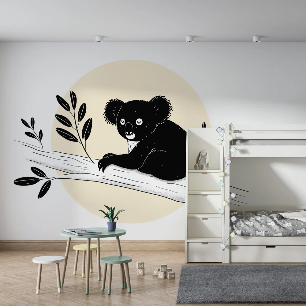 Tapet za detska staia | Koala na klone s listva