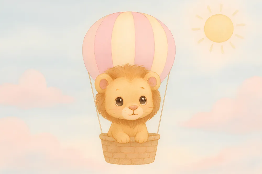 Tapet za detska staia | Sladak luv na balon