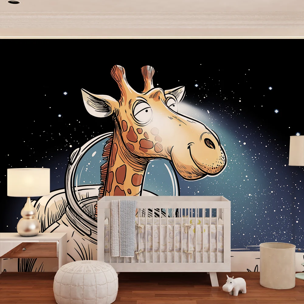 Tapet za detska staia | Zvezdeno kosmosno astronavtsko zebra