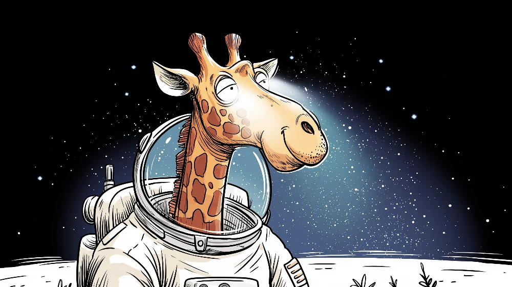 Tapet za detska staia | Zvezdeno kosmosno astronavtsko zebra