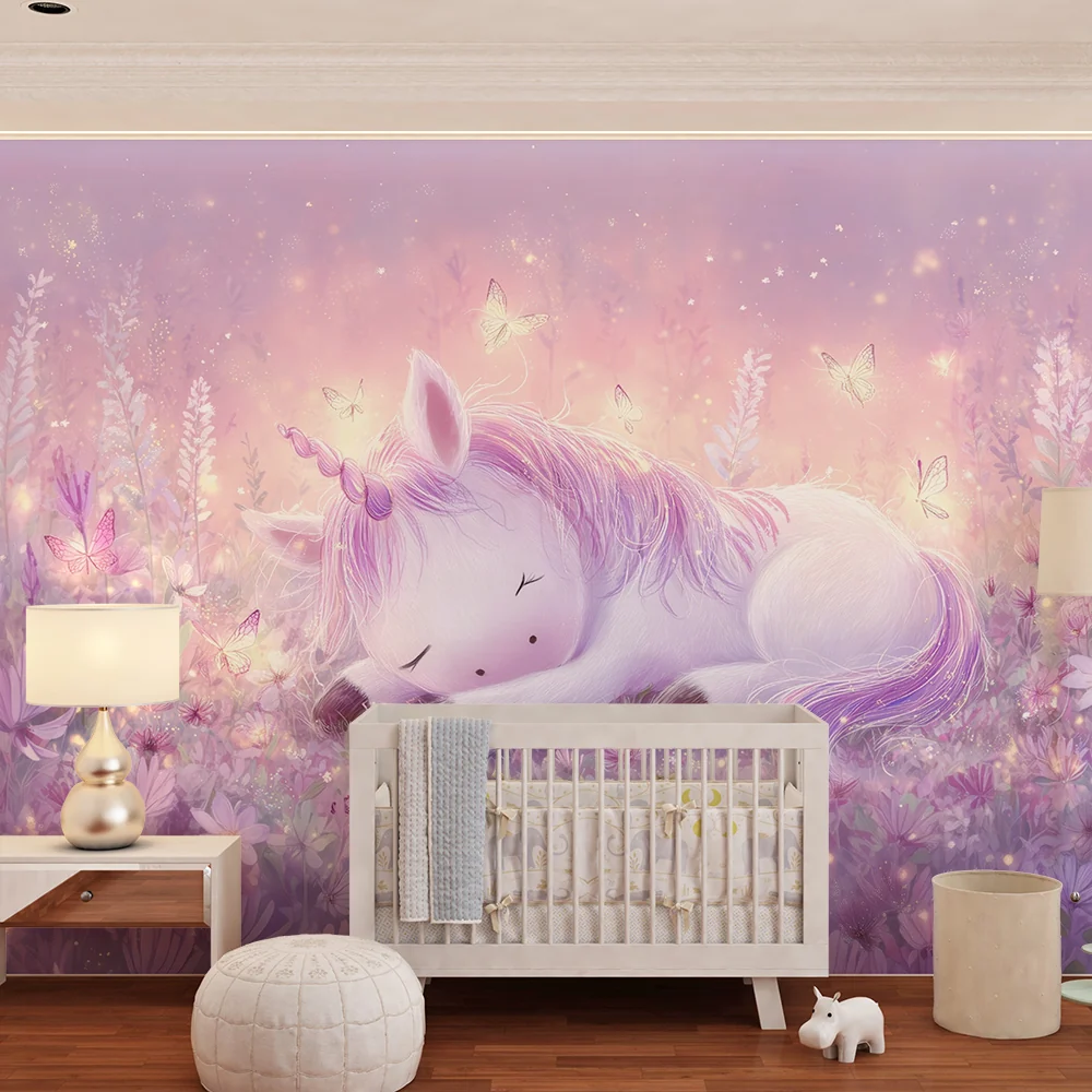 Tapet s edinorog | Feerichen peizaj v pastel