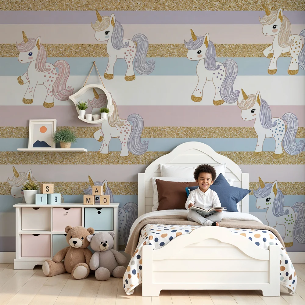 Tapet s edinorog | Pastel fantaziya i blestyashti