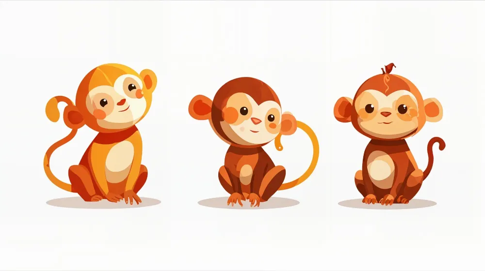 Tapet s monkey | Забавна и цветна колекция