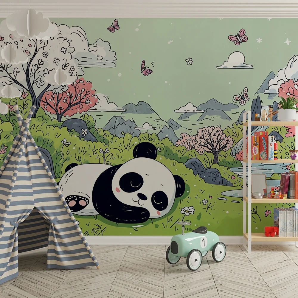 Tapet s panda | Сцена на феерична природа